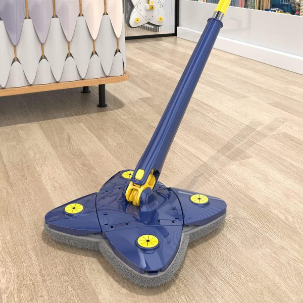 Cleaning Mop 360° Rotatable Adjustable Corner Mop Self Squeezing Wringing Mop Mu